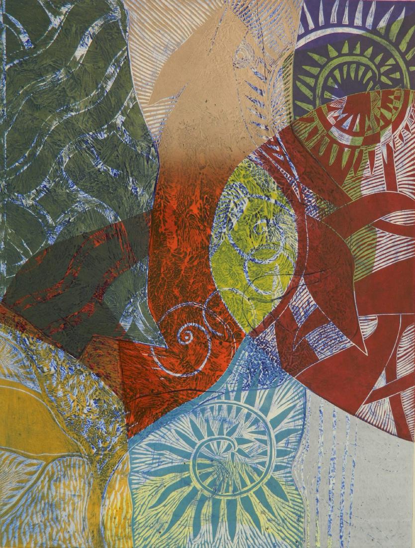 David Jansheski collograph and woodcut (1 of 4)