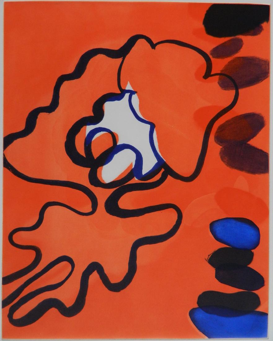 Jane Kent etching in colors: Jane Kent (American 1952-)- ''The Blue Optimist''- aquatint, mezzotint and roulette in colors, 2006, signed, dated and titled in pencil, The Print Club of Cleveland publication no. 85, very good condi