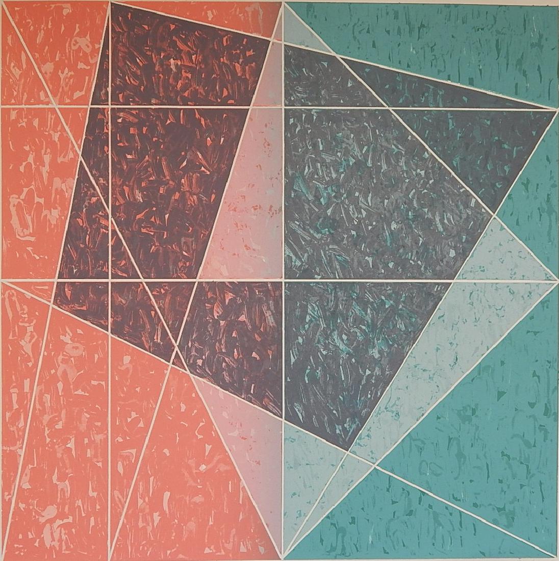 Jack Tworkov lithograph: Jack Tworkov (American 1900-1982)- ''T. L. #7''- lithograph in colors, 1978, signed, dated, titled and numbered in pencil, edition of 125 plus 10, The Print Club of Cleveland Special Publication for 1