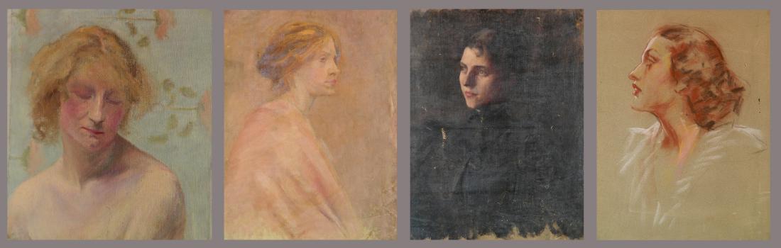 19/20th c. American School 4 portraits (1 of 10)