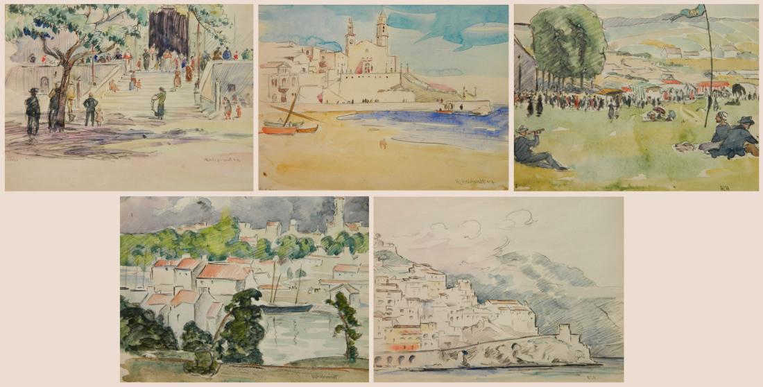 H. L. Hildebrandt 5 watercolor and graphite (1 of 9)