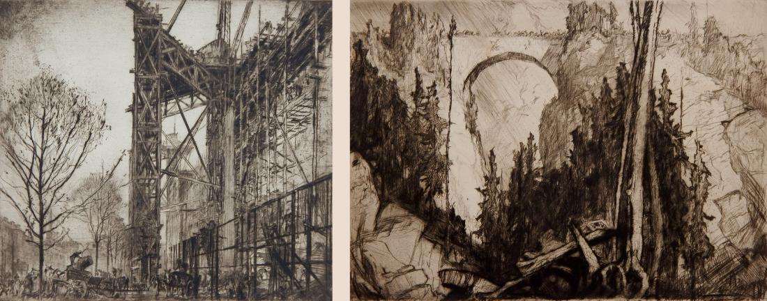 Frank Brangwyn 2 drypoints (1 of 7)