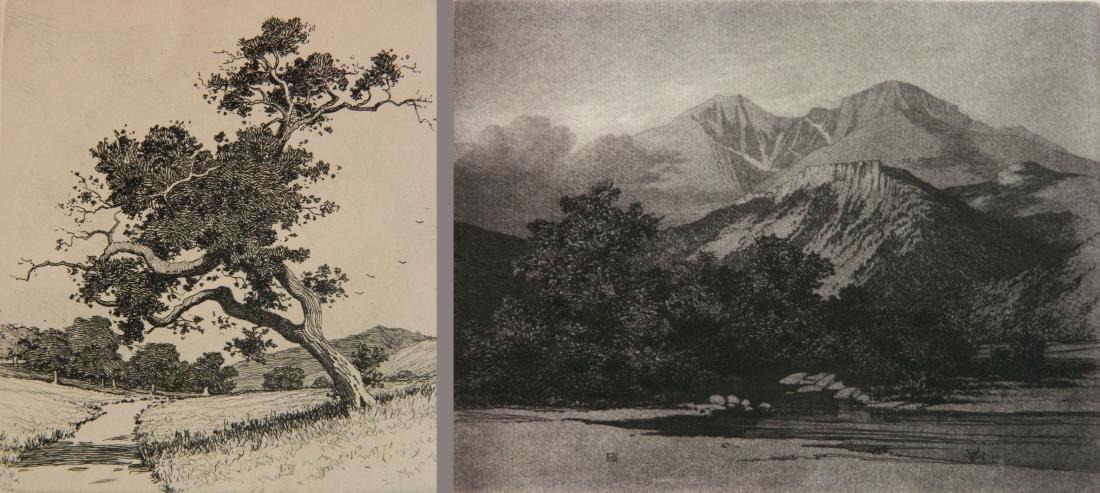 George Elburt Burr 2 etching and aquatint (1 of 7)