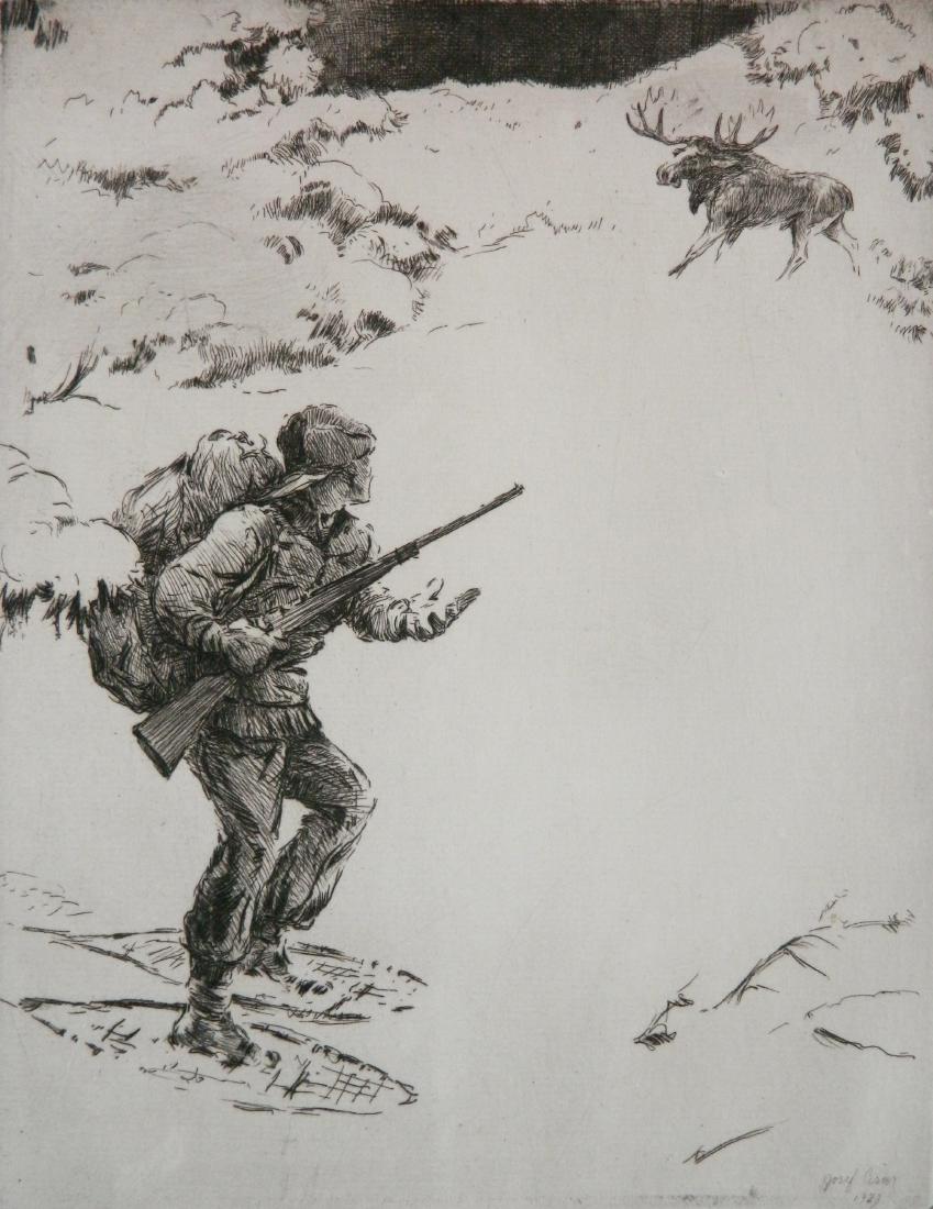 Josef Cisar etching (1 of 4)