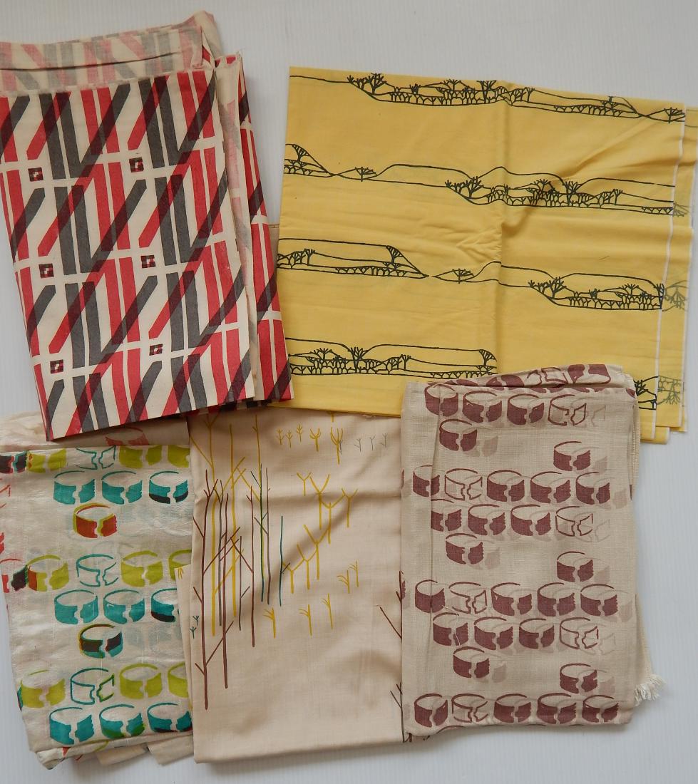 Mary P. Cunningham silkscreened fabrics (1 of 3)