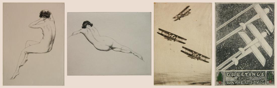 Warren Davis 3 etchings (1 of 10)