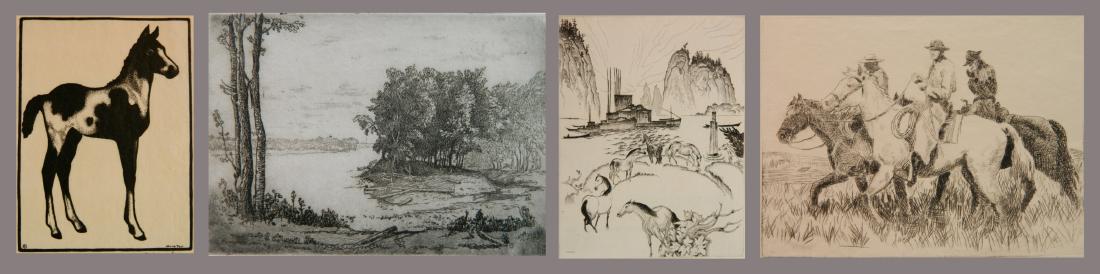 Fell; Goetsch; Handforth; Kaiser - 4 etchings (1 of 10)