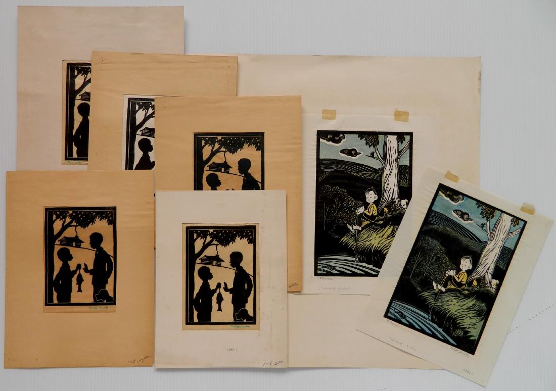 Milt Groth 7 relief prints (1 of 6)
