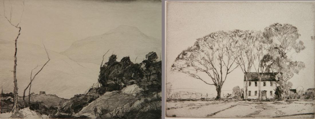 Chauncey Ryder 2 etchings (1 of 6)