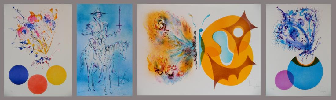 4 Laszlo Dus lithographs (1 of 8)