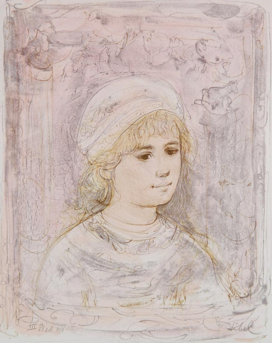 Edna Hibel lithograph (1 of 4)