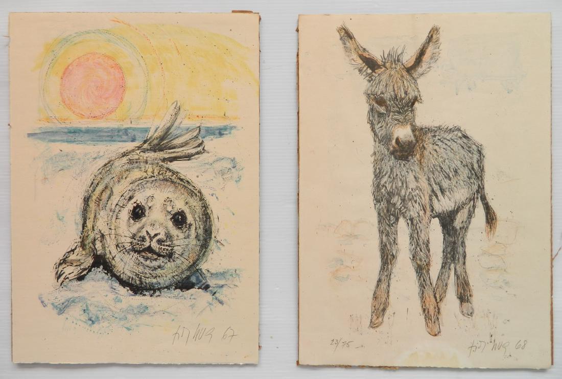 Fritz Hug 2 lithographs (1 of 6)