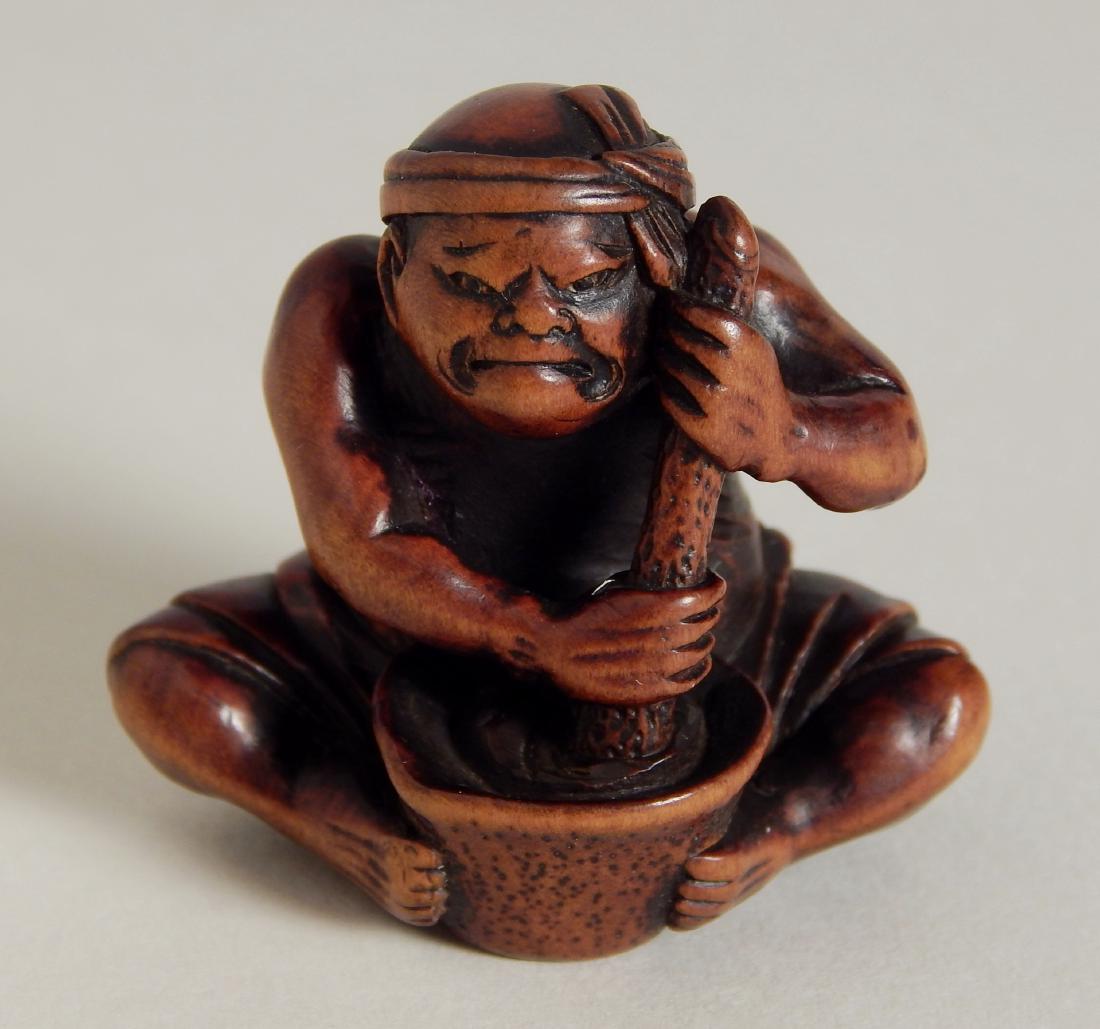 18th c. carved wood Netsuke (1 of 6)