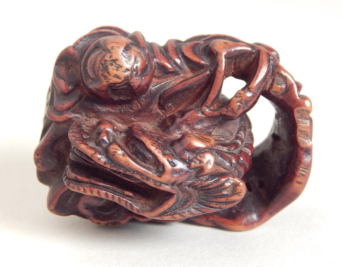 19th c. wood Netsuke (1 of 4)