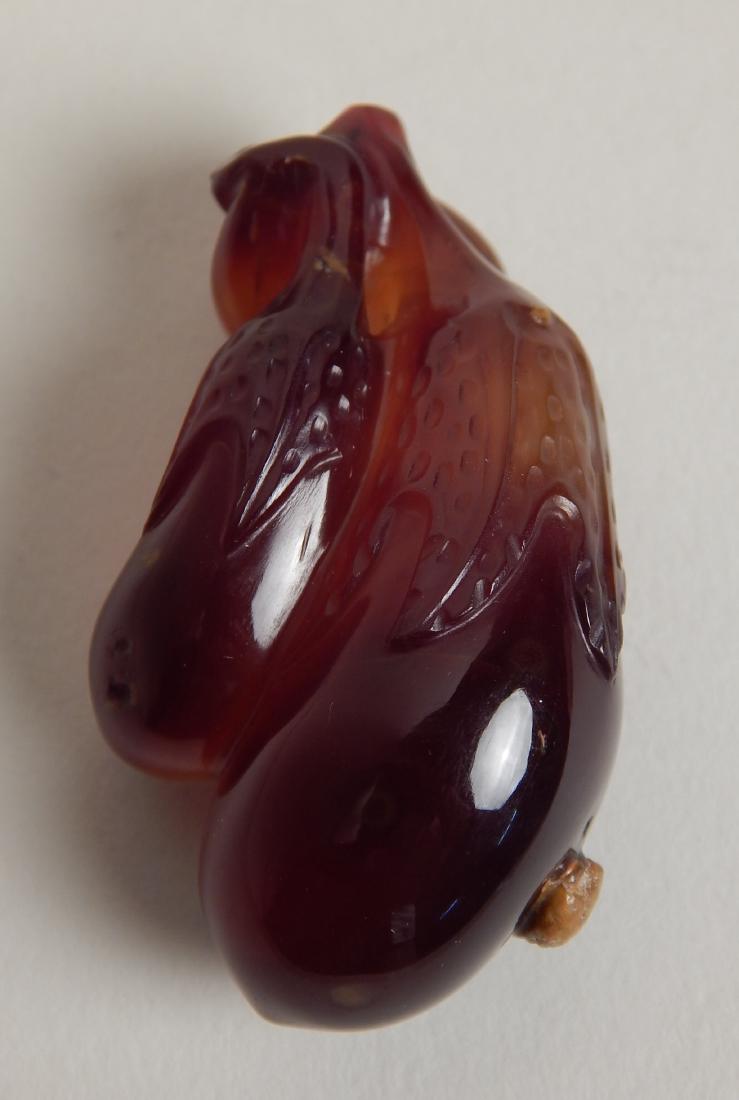 Carnelian stone carving (1 of 3)