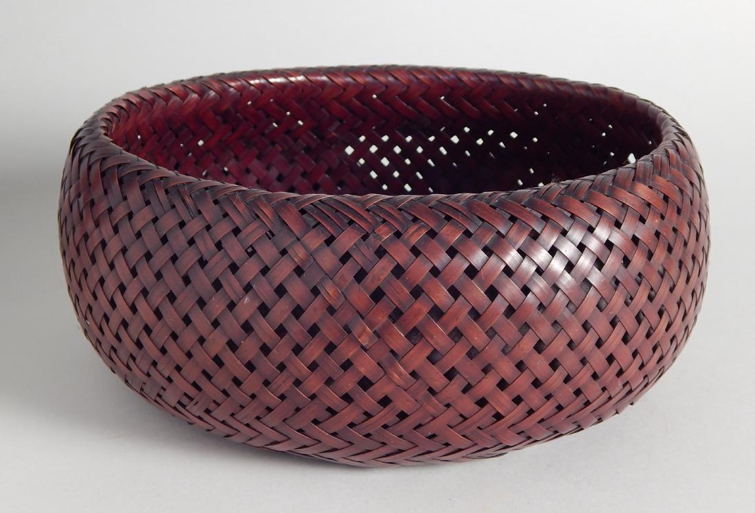Japanese woven wood basket (1 of 4)