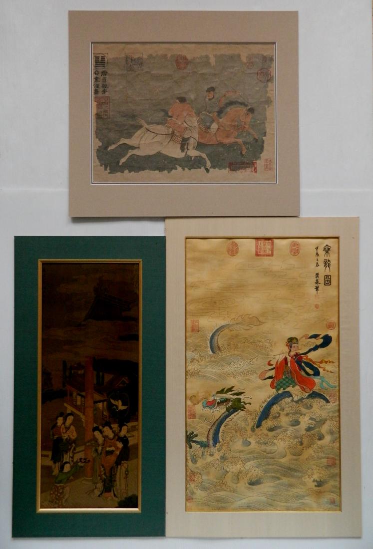 3 Chinese works- watercolors and prints (1 of 9)