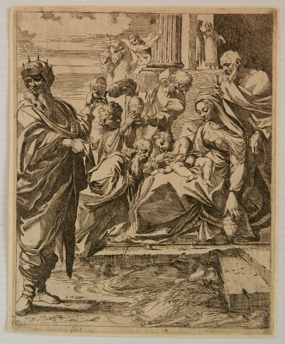 Francesco Brizio  etching (1 of 2)