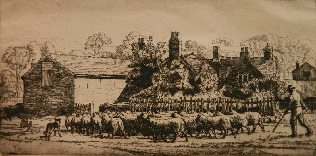 Charles Tunnicliffe etching (1 of 4)