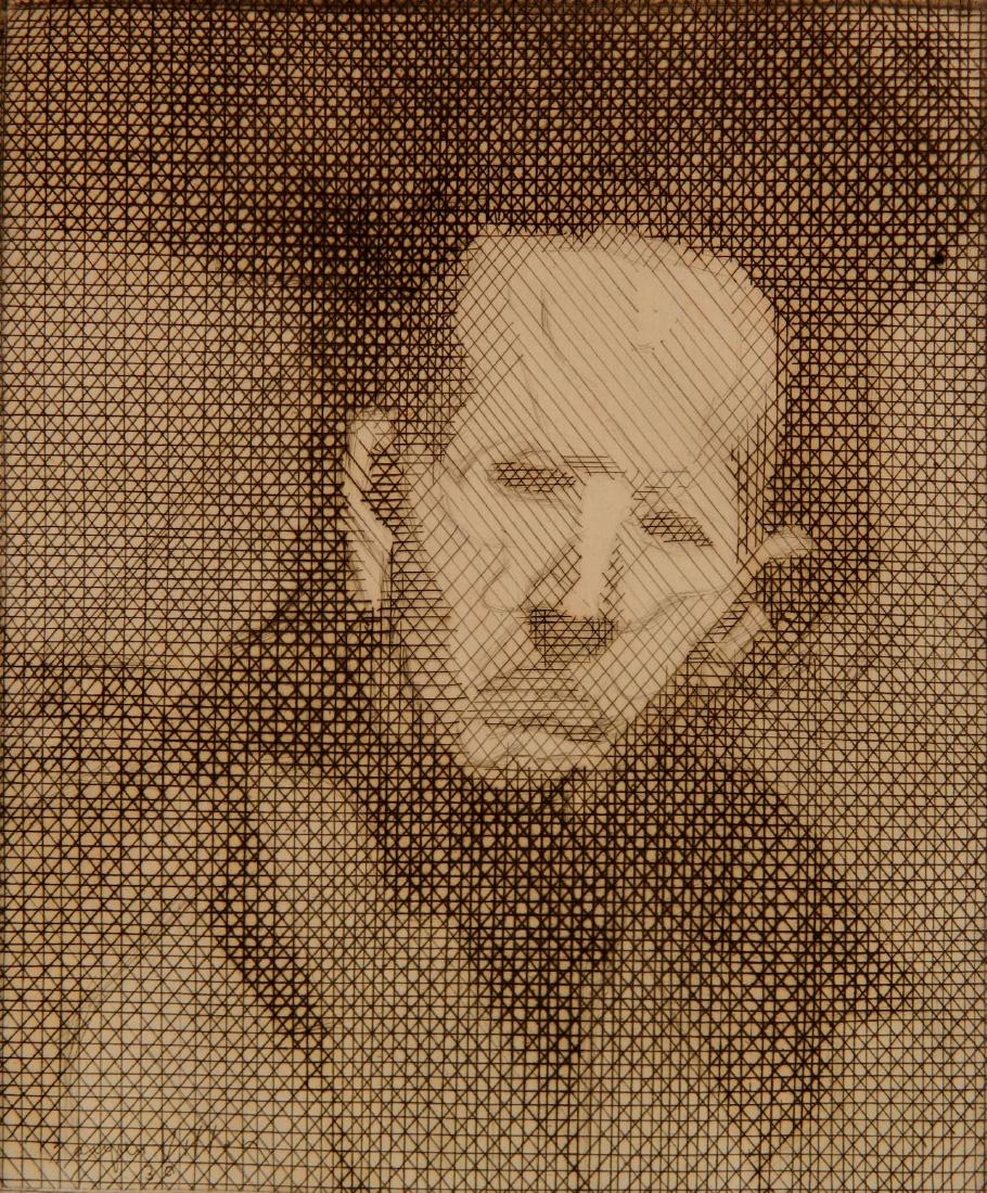 Jacques Villon etching and drypoint (1 of 4)