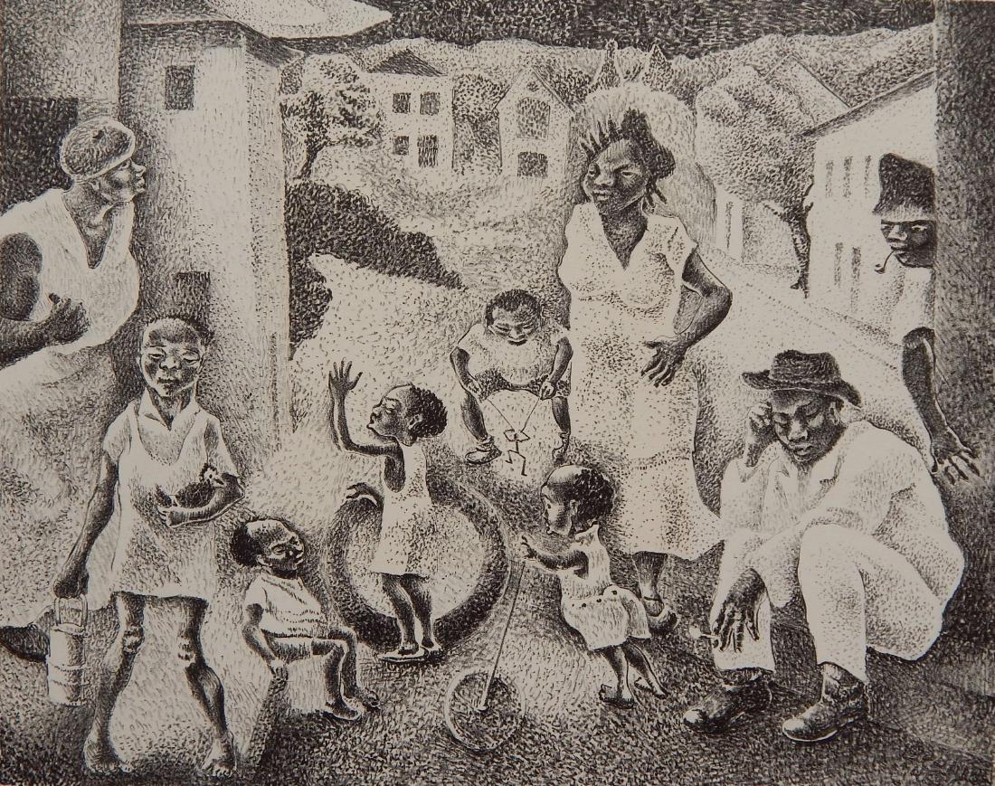 George Biddle lithograph (1 of 3)