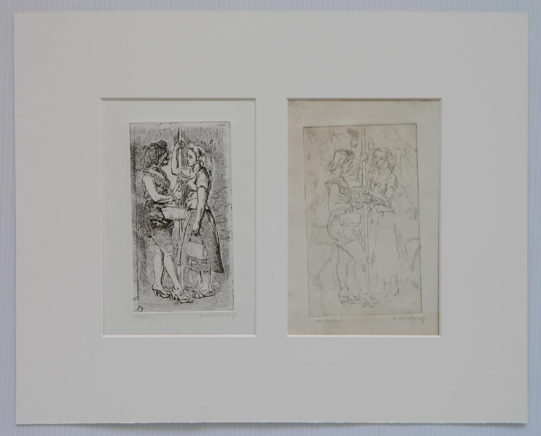 Isabel Bishop 2 etchings (1 of 6)