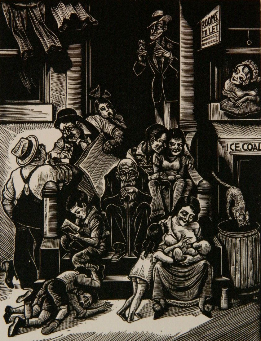 Fritz Eichenberg wood engraving (1 of 4)