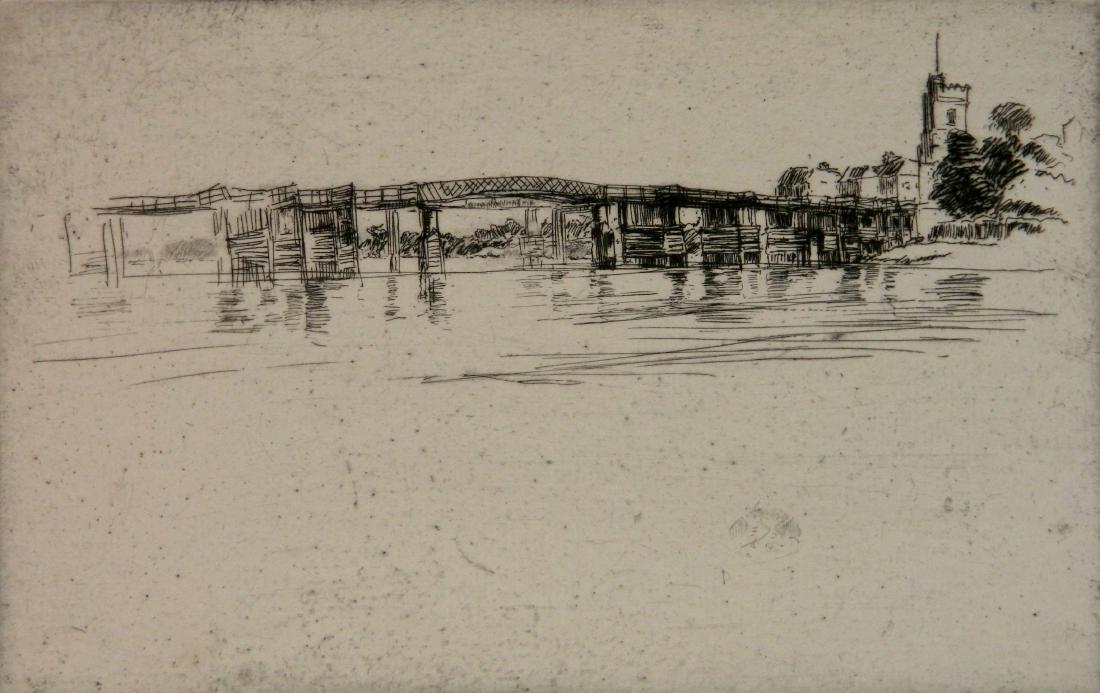 James A. M. Whistler etching (1 of 3)