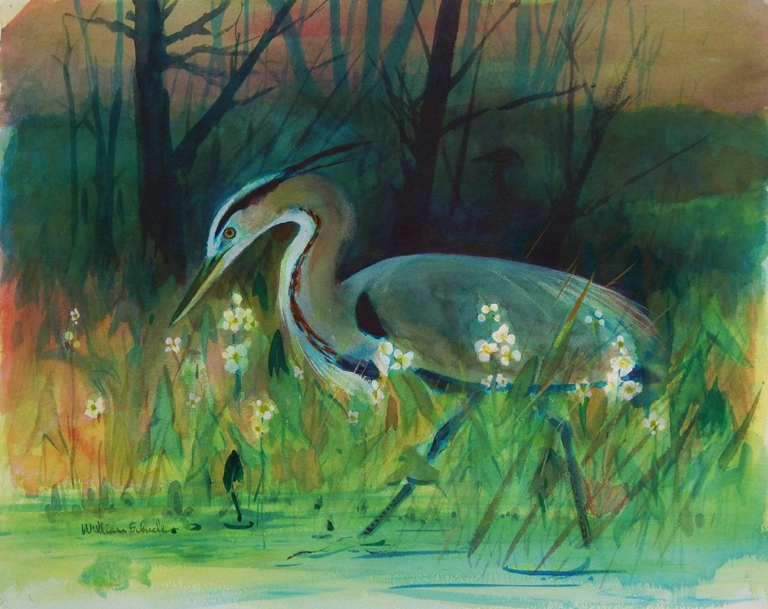 William E. Scheele watercolor (1 of 4)