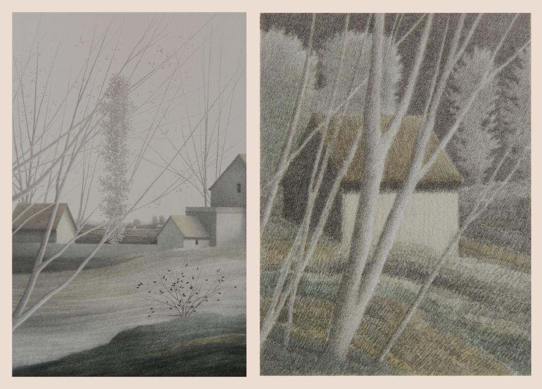 Robert Kipniss- 2 lithographs (1 of 8)