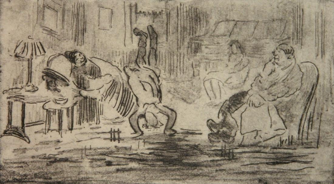 George 'Pop' O. Hart etching and aquatint (1 of 4)