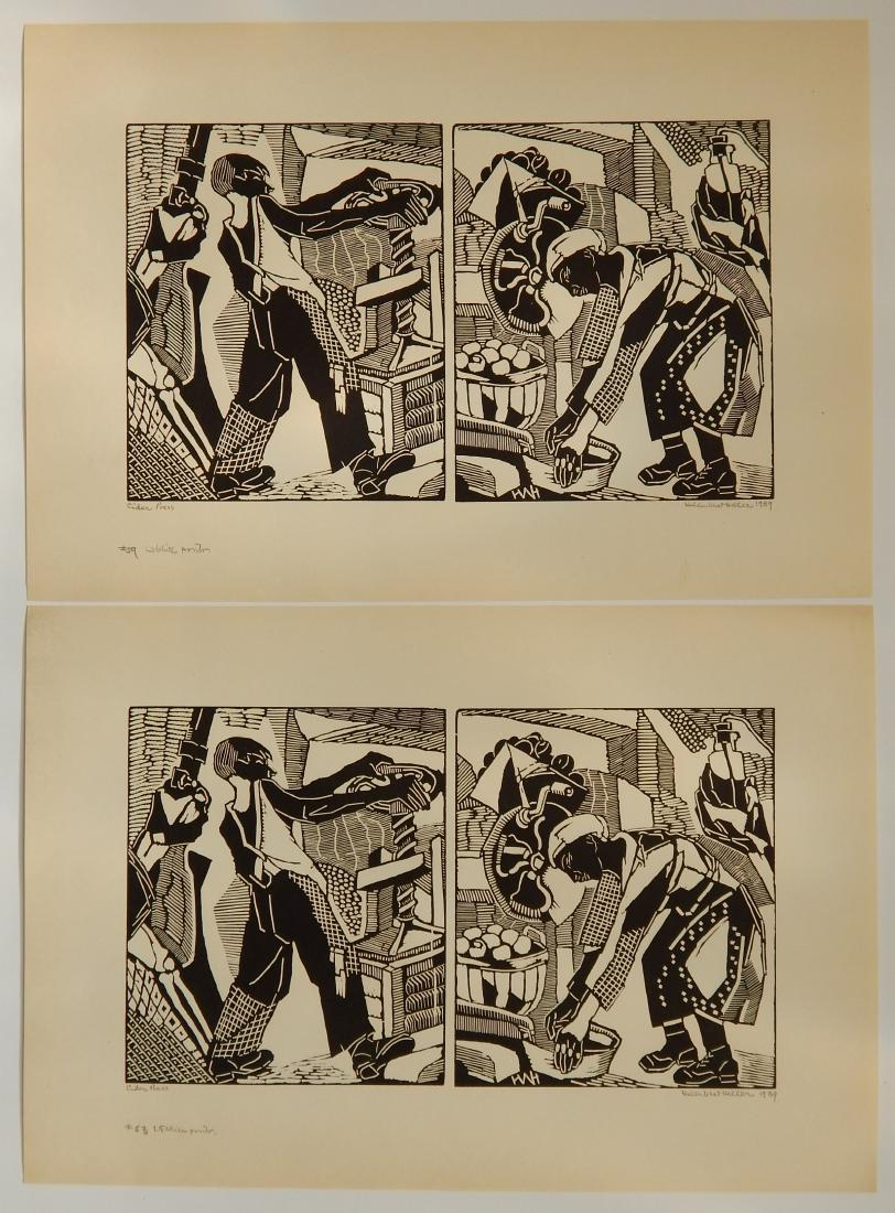Helen West Heller 2 woodcuts (1 of 7)