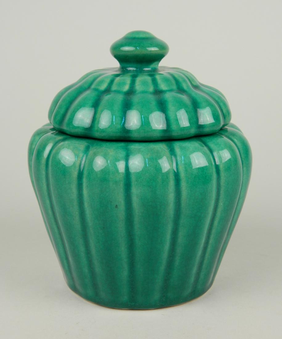 Cowan Pottery tobacco jar (1 of 3)