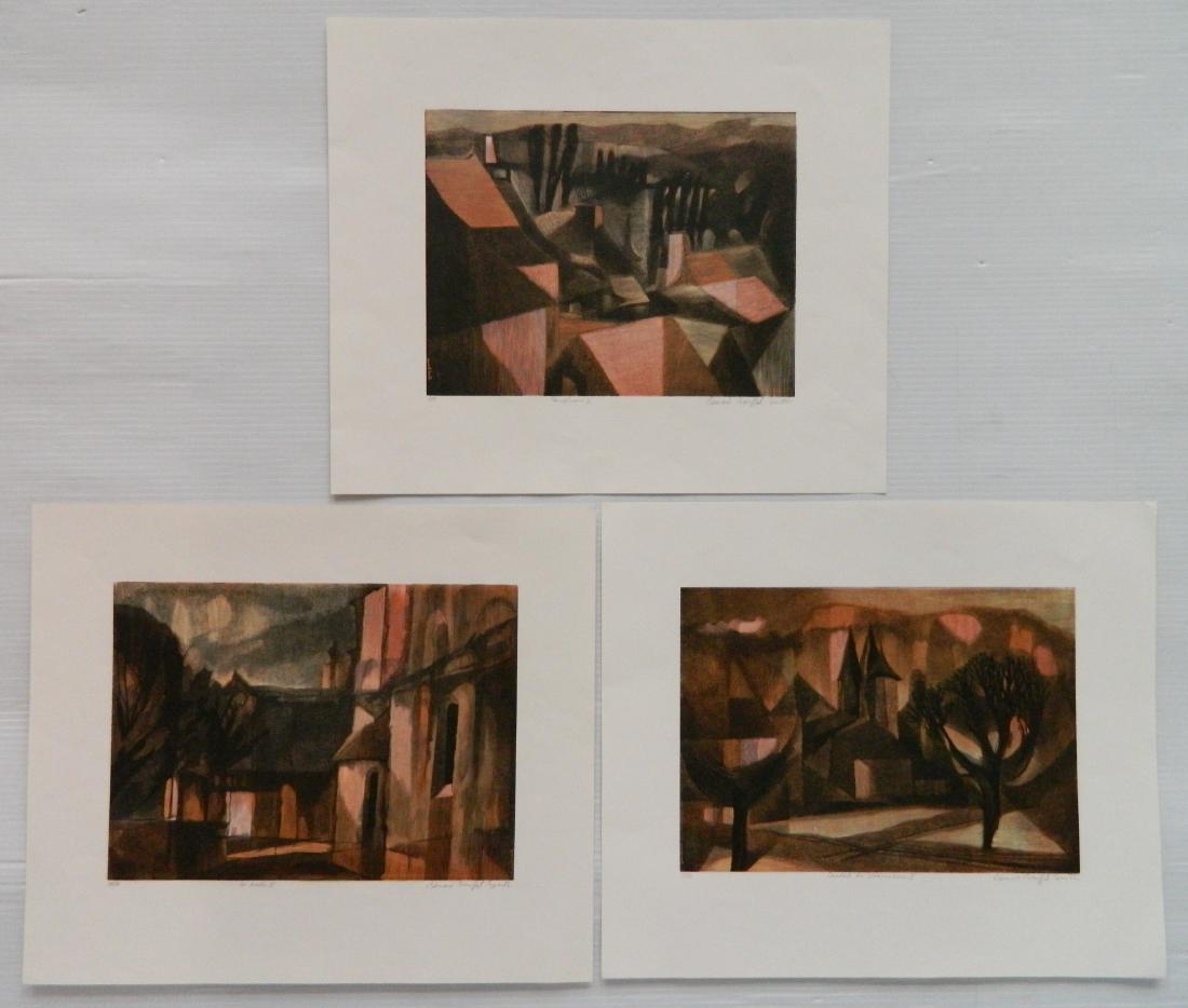 Bernard Brussell Smith 3 wood engravings (1 of 7)