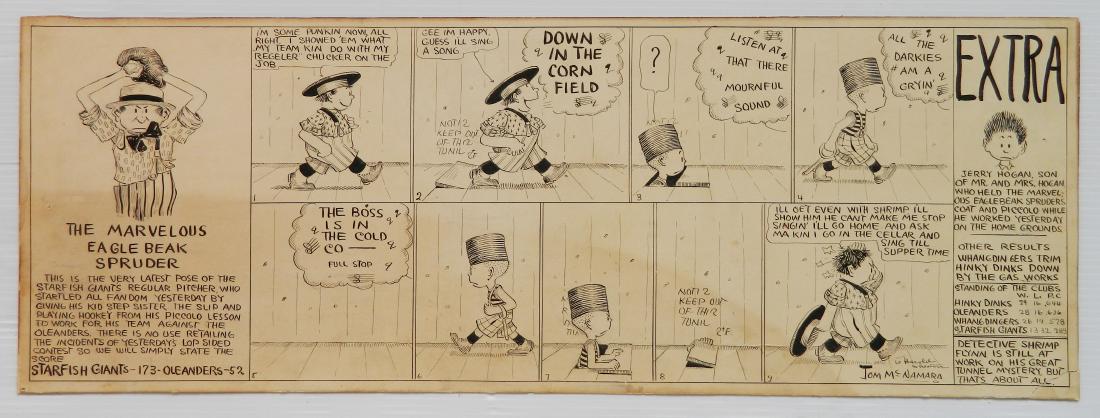 Thomas McNamara pen and ink comic strip (1 of 5)