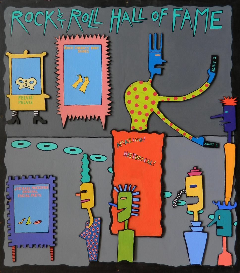 Attr. to Scott Adams acrylic (1 of 4)