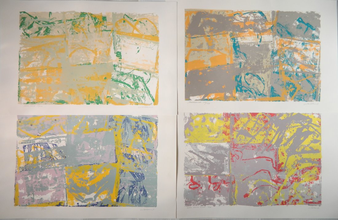 Walter Darby Bannard 4 silkscreens (1 of 7)