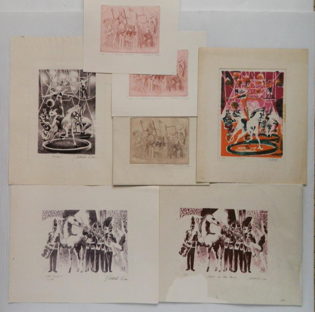 Hilliard Dean 4 lithographs and 3 etchings (1 of 6)