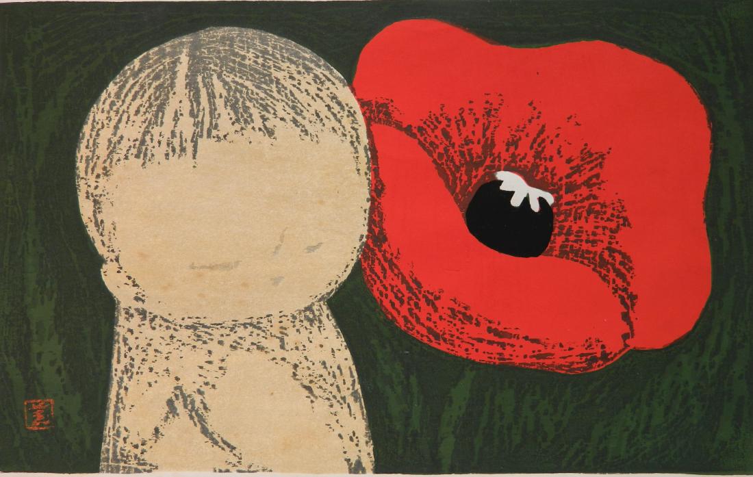 Kaoru Kawano woodblock (1 of 3)