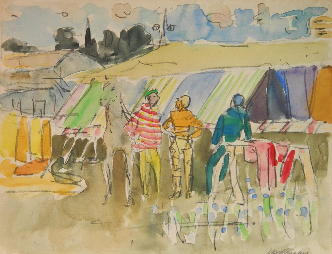 Joseph B. O'Sickey watercolor and graphite (1 of 4)