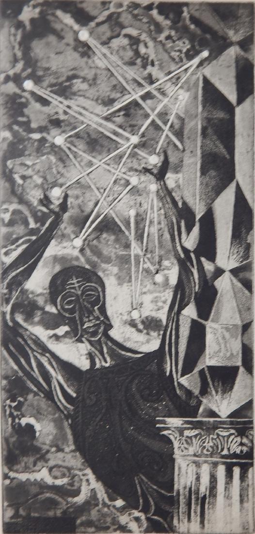 Harry Sternberg engraving and aquatint (1 of 4)
