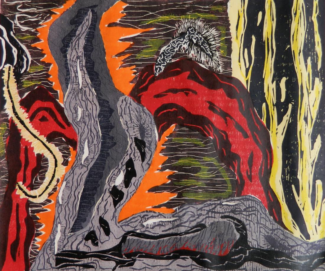 Gregory Amenoff woodcut (1 of 4)