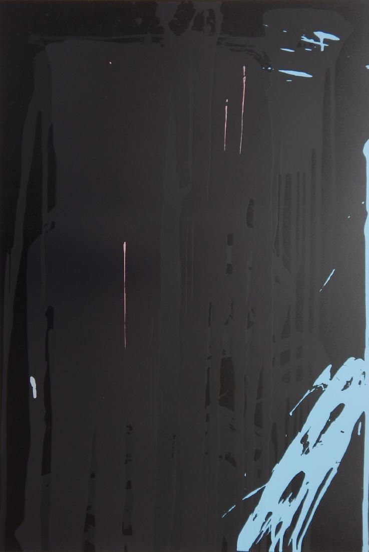 Larry Poons silkscreen: Larry Poons (American 1937- )- Untitled- silkscreen in color, signed and numbered in pencil, very good condition. 34 x 23''