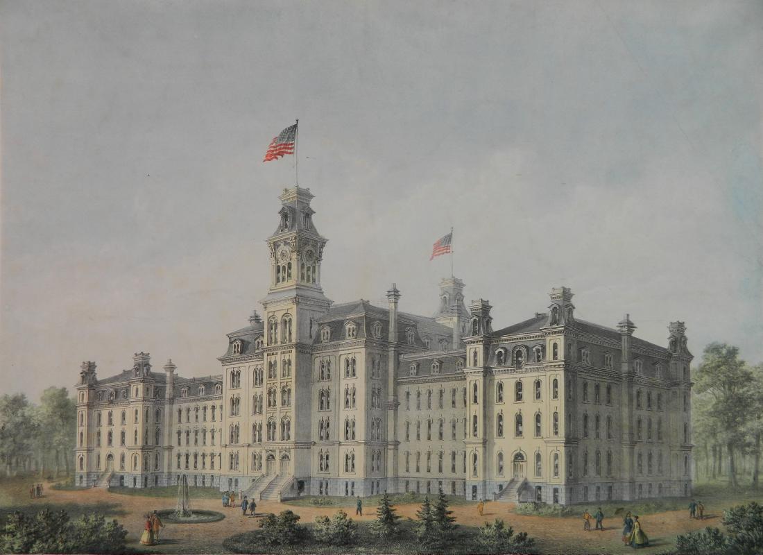 Chicago Lithograph Co. hand-colored lithograph (1 of 4)