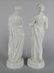 Belleek glazed porcelain statues - 3