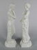 Belleek glazed porcelain statues - 4