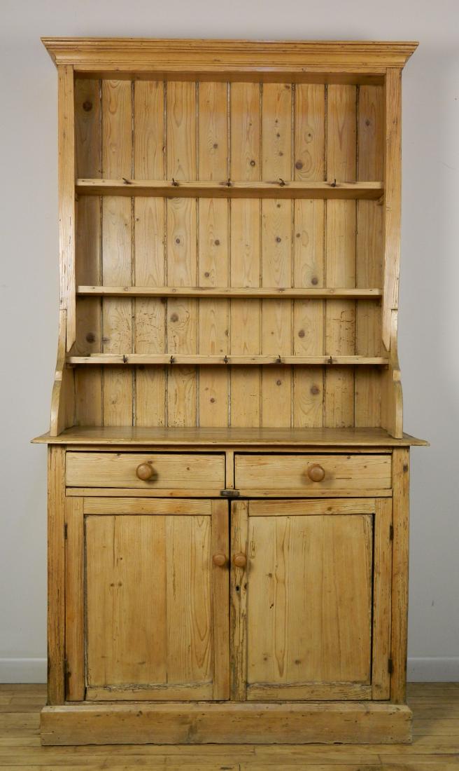 Pine stepback cupboard (1 of 8)