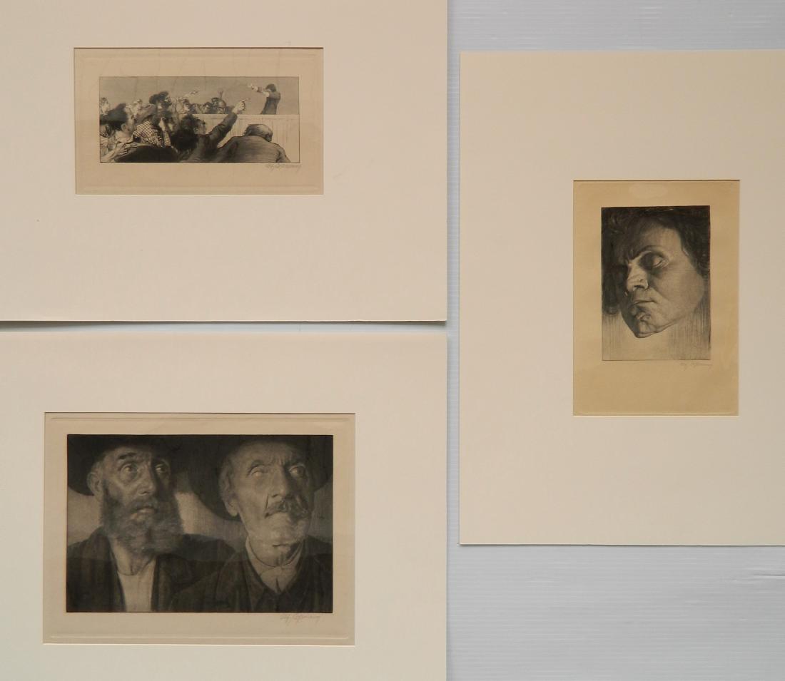 Alfred Cossman 3 etchings (1 of 6)