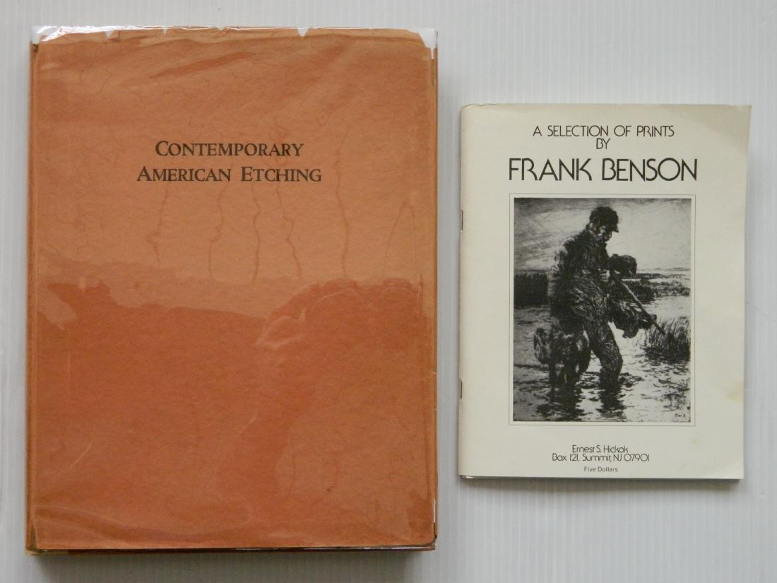 Contemporary American Etching - Frank Benson: Frank Benson (American 1862-1951)- ''Contemporary American Etching'', American Dealers Association, New York, 1930, with original etching by Frank Benson- ''Startled Ducks'' as frontispiece, pages age
