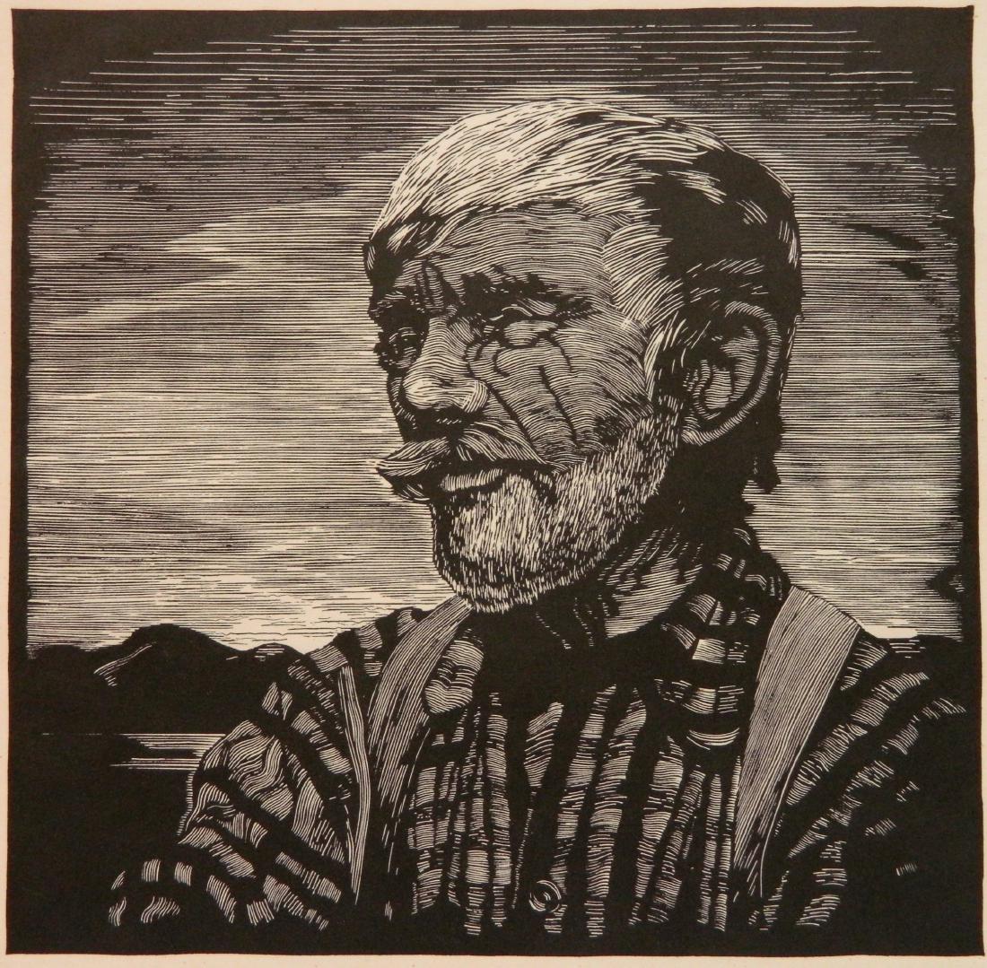 Leonard Hutchinson wood engraving (1 of 3)
